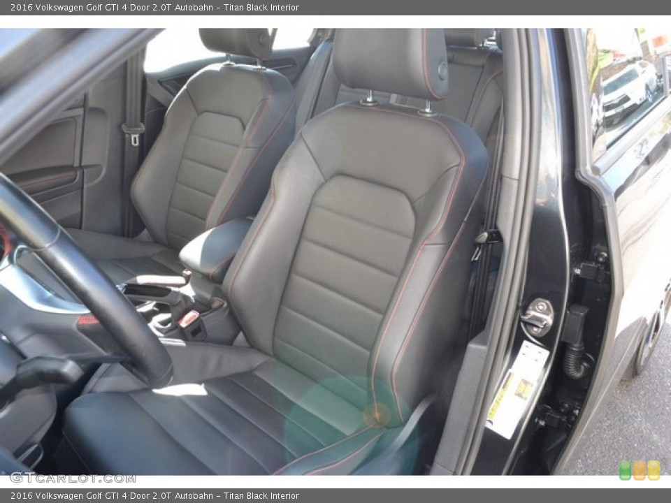 Titan Black Interior Front Seat for the 2016 Volkswagen Golf GTI 4 Door 2.0T Autobahn #116169092