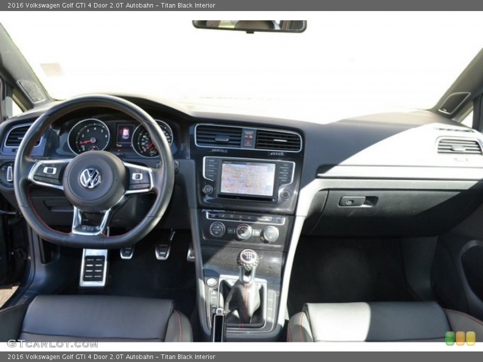 Titan Black Interior Dashboard for the 2016 Volkswagen Golf GTI 4 Door 2.0T Autobahn #116169116