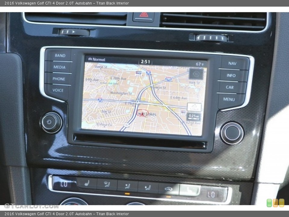 Titan Black Interior Navigation for the 2016 Volkswagen Golf GTI 4 Door 2.0T Autobahn #116169179