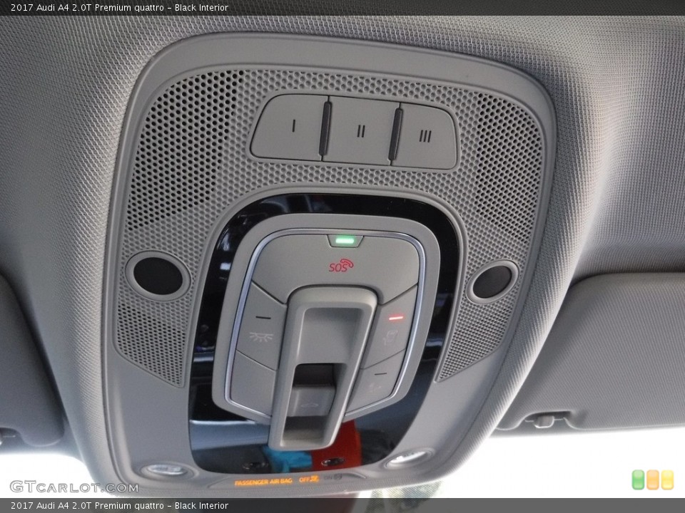 Black Interior Controls for the 2017 Audi A4 2.0T Premium quattro #116170115