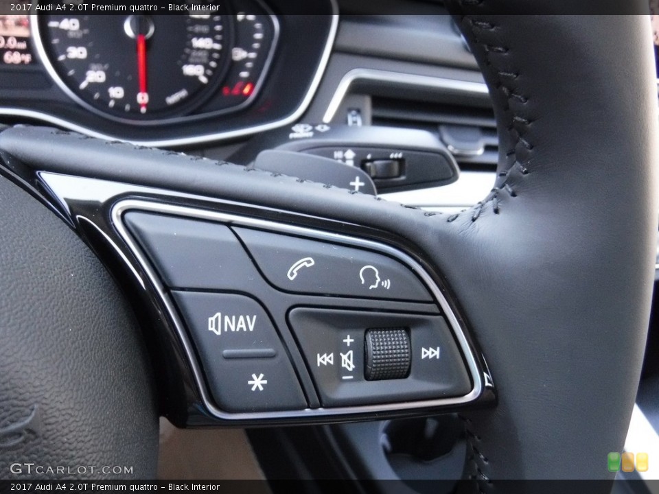 Black Interior Controls for the 2017 Audi A4 2.0T Premium quattro #116170190