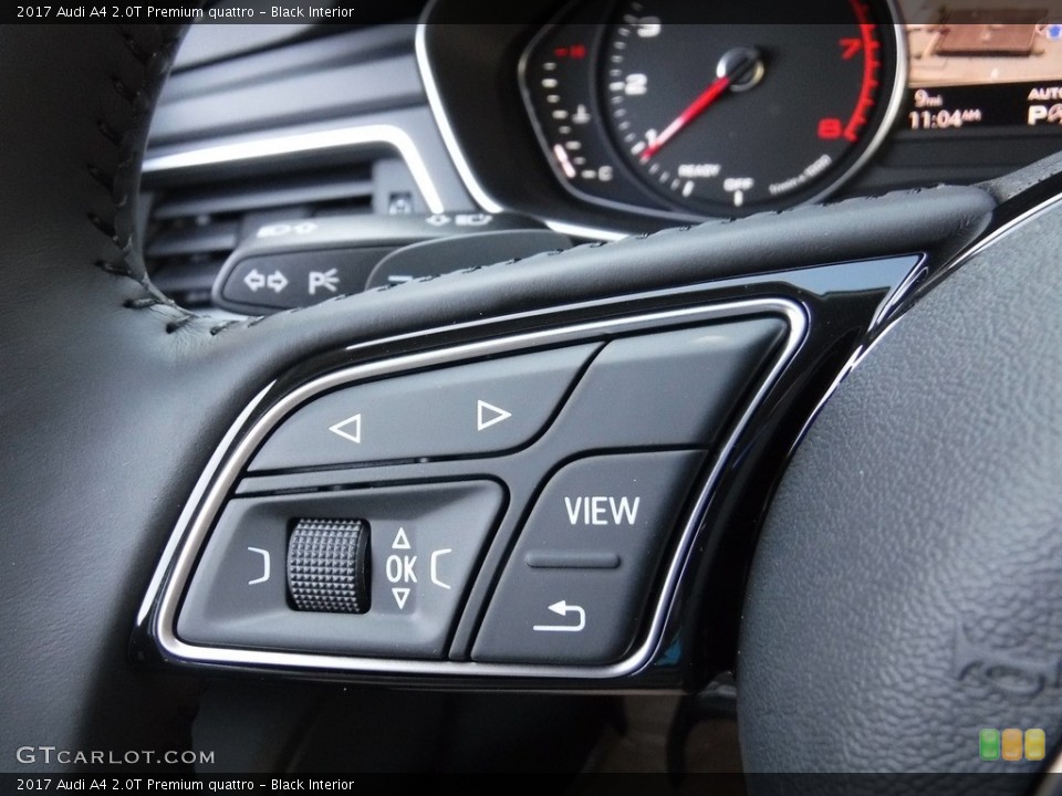 Black Interior Controls for the 2017 Audi A4 2.0T Premium quattro #116170238