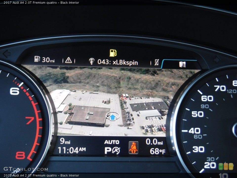 Black Interior Navigation for the 2017 Audi A4 2.0T Premium quattro #116170262