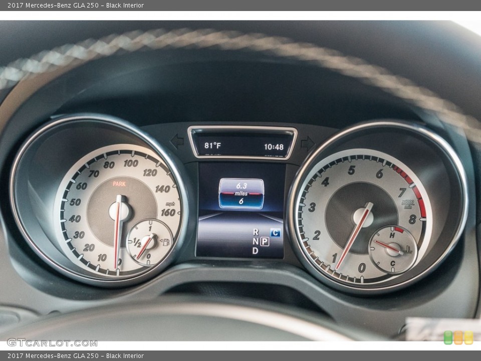Black Interior Gauges for the 2017 Mercedes-Benz GLA 250 #116177249