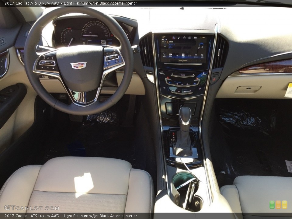 Light Platinum w/Jet Black Accents Interior Front Seat for the 2017 Cadillac ATS Luxury AWD #116177990