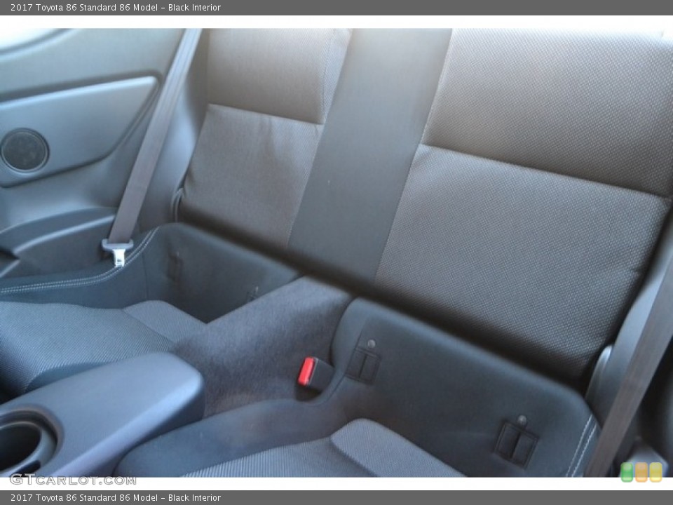 Black Interior Rear Seat for the 2017 Toyota 86  #116180714
