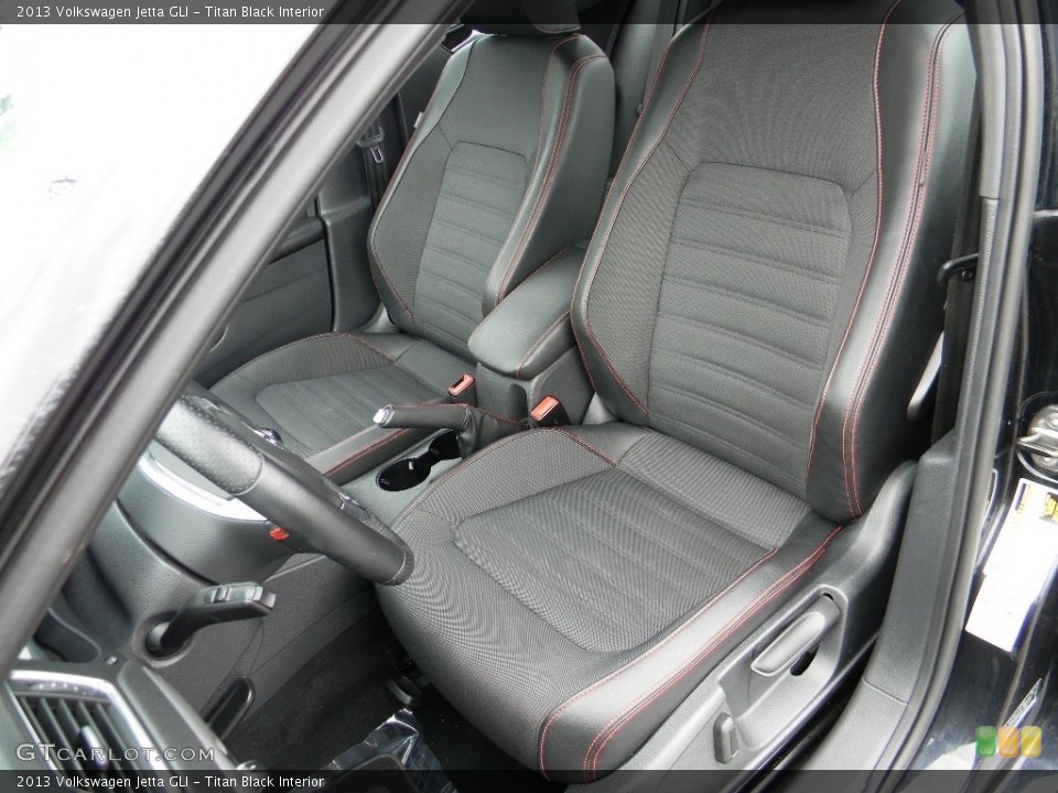 Titan Black Interior Front Seat for the 2013 Volkswagen Jetta GLI #116181908