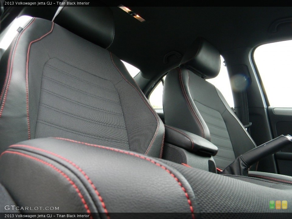 Titan Black Interior Front Seat for the 2013 Volkswagen Jetta GLI #116182004