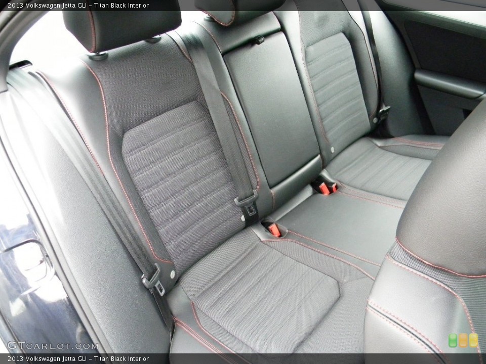 Titan Black Interior Rear Seat for the 2013 Volkswagen Jetta GLI #116182046