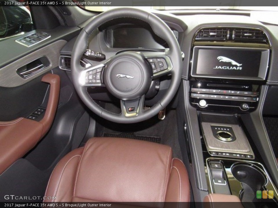 S Brogue/Light Oyster Interior Dashboard for the 2017 Jaguar F-PACE 35t AWD S #116184287