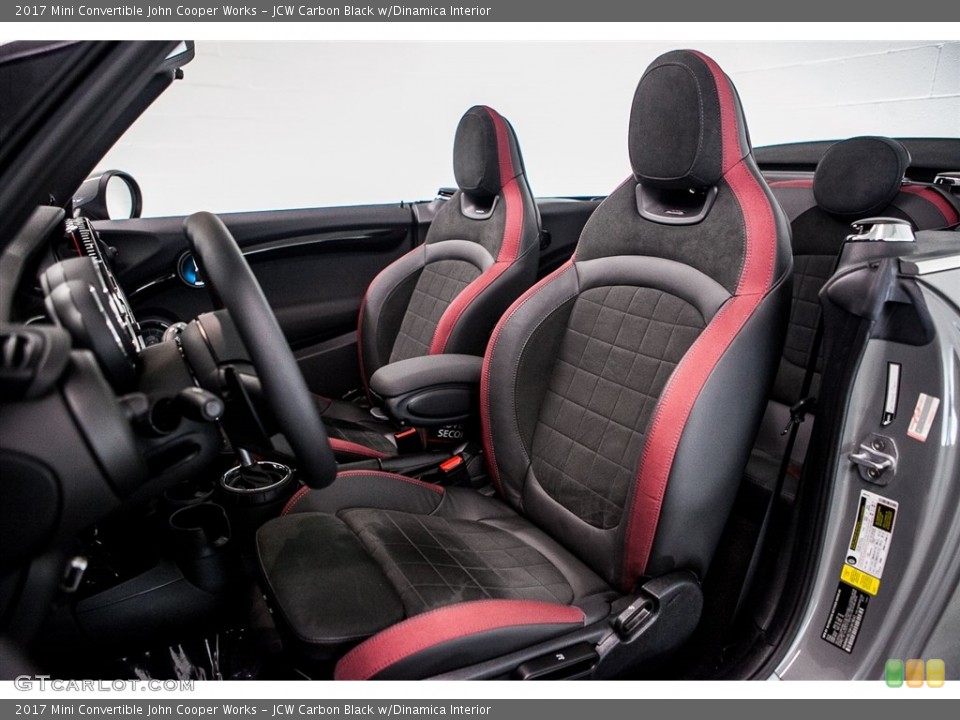 JCW Carbon Black w/Dinamica Interior Front Seat for the 2017 Mini Convertible John Cooper Works #116188382