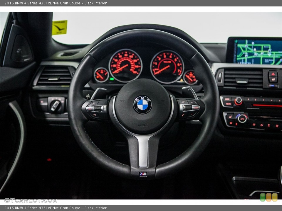 Black Interior Steering Wheel for the 2016 BMW 4 Series 435i xDrive Gran Coupe #116189711
