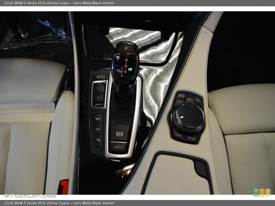 Ivory White/Black Interior Transmission for the 2016 BMW 6 Series 650i xDrive Coupe #116192613