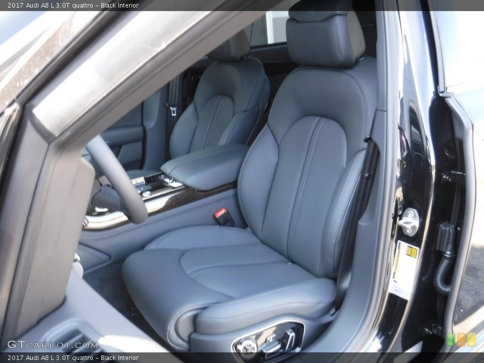 Black Interior Front Seat for the 2017 Audi A8 L 3.0T quattro #116194601