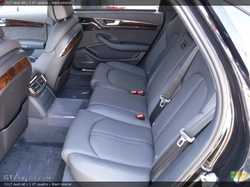 Black Interior Rear Seat for the 2017 Audi A8 L 3.0T quattro #116194679