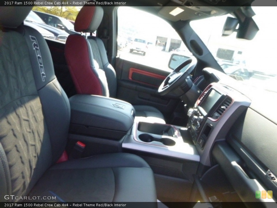 Rebel Theme Red/Black Interior Front Seat for the 2017 Ram 1500 Rebel Crew Cab 4x4 #116196561