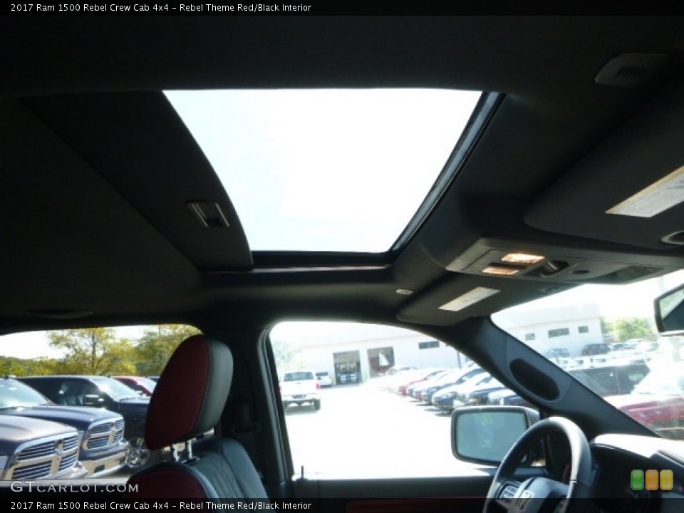 Rebel Theme Red/Black Interior Sunroof for the 2017 Ram 1500 Rebel Crew Cab 4x4 #116196579