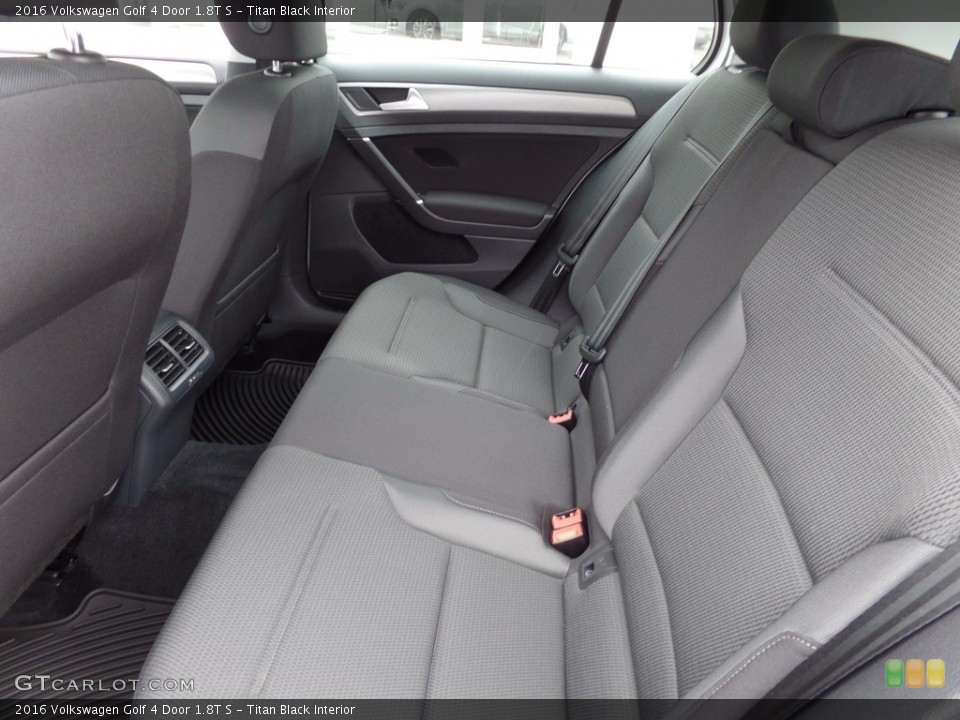 Titan Black Interior Rear Seat for the 2016 Volkswagen Golf 4 Door 1.8T S #116200338