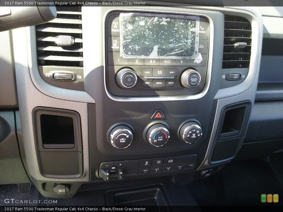 Black/Diesel Gray Interior Controls for the 2017 Ram 5500 Tradesman Regular Cab 4x4 Chassis #116202774