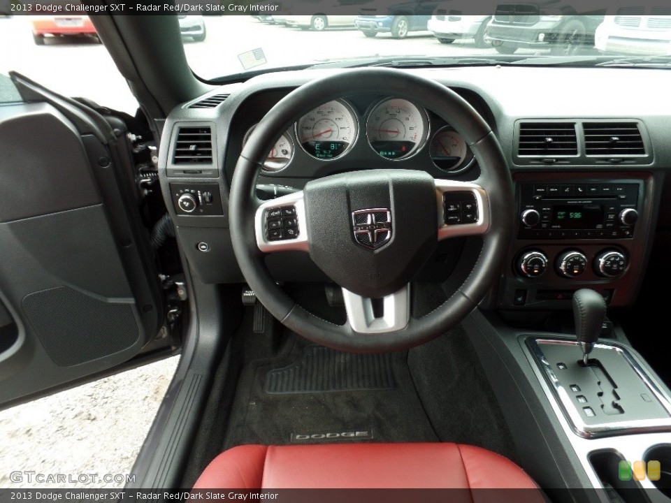 Radar Red/Dark Slate Gray Interior Dashboard for the 2013 Dodge Challenger SXT #116210133