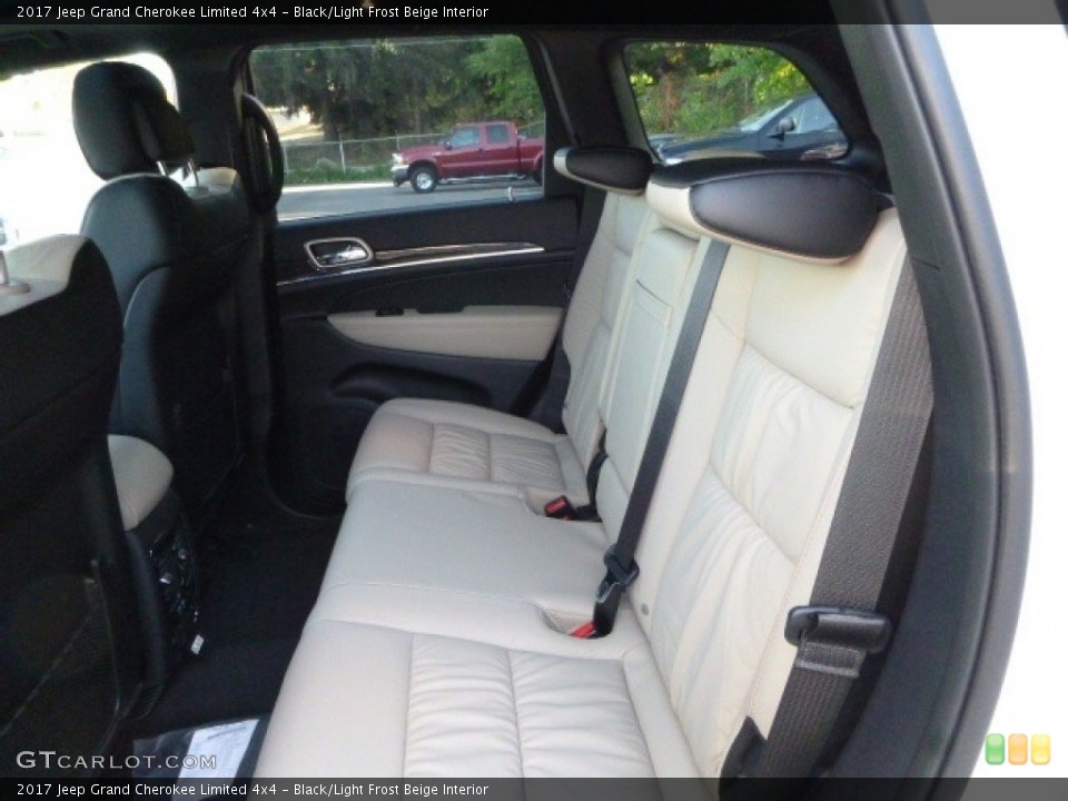 Black/Light Frost Beige Interior Rear Seat for the 2017 Jeep Grand Cherokee Limited 4x4 #116211537