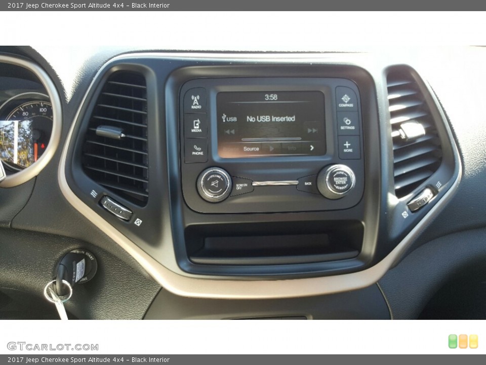 Black Interior Controls for the 2017 Jeep Cherokee Sport Altitude 4x4 #116212983