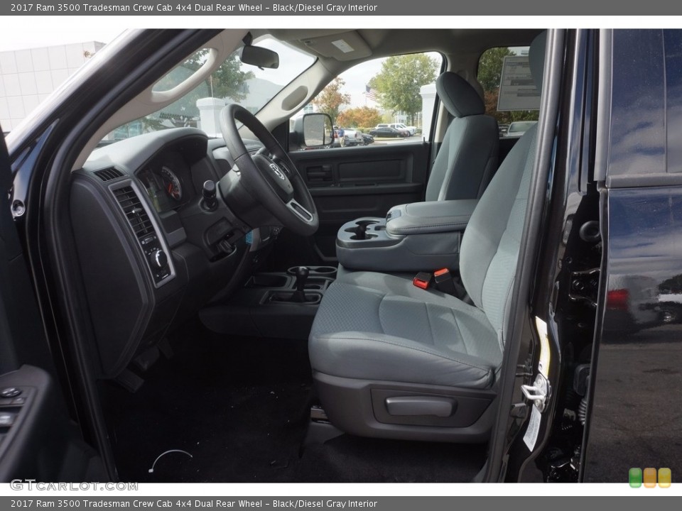 Black/Diesel Gray Interior Photo for the 2017 Ram 3500 Tradesman Crew Cab 4x4 Dual Rear Wheel #116218779