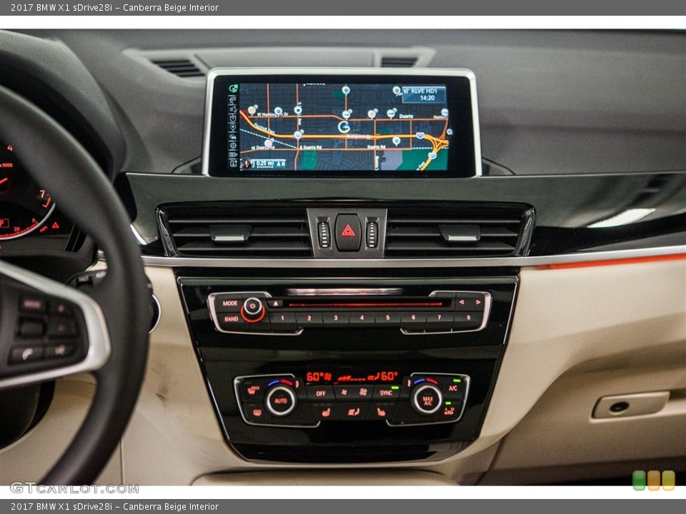 Canberra Beige Interior Controls for the 2017 BMW X1 sDrive28i #116221268