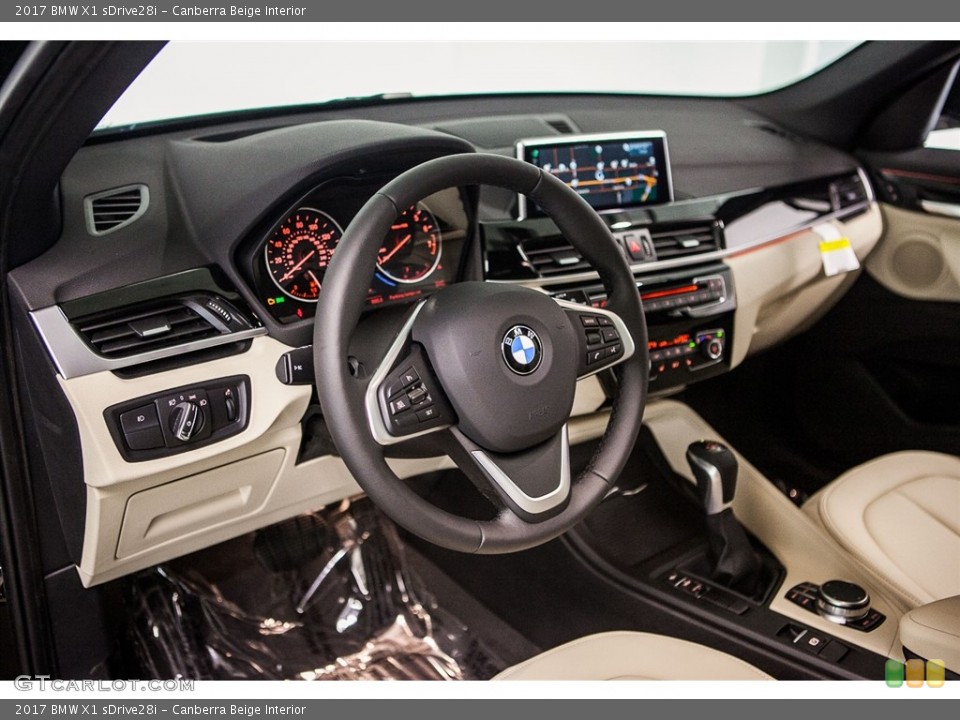 Canberra Beige Interior Dashboard for the 2017 BMW X1 sDrive28i #116221279