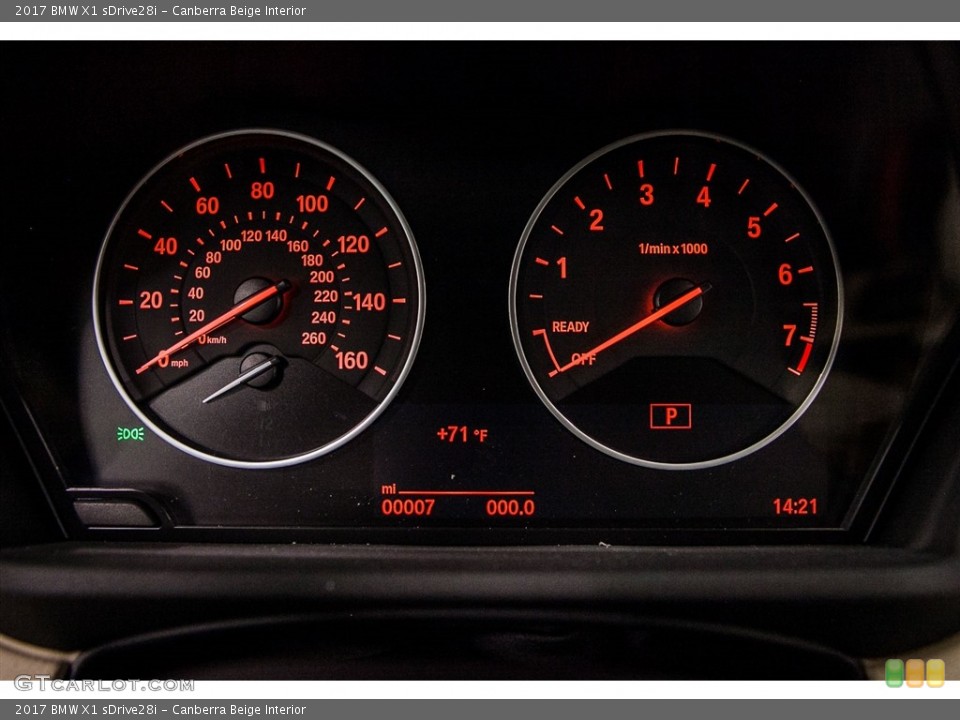 Canberra Beige Interior Gauges for the 2017 BMW X1 sDrive28i #116221290