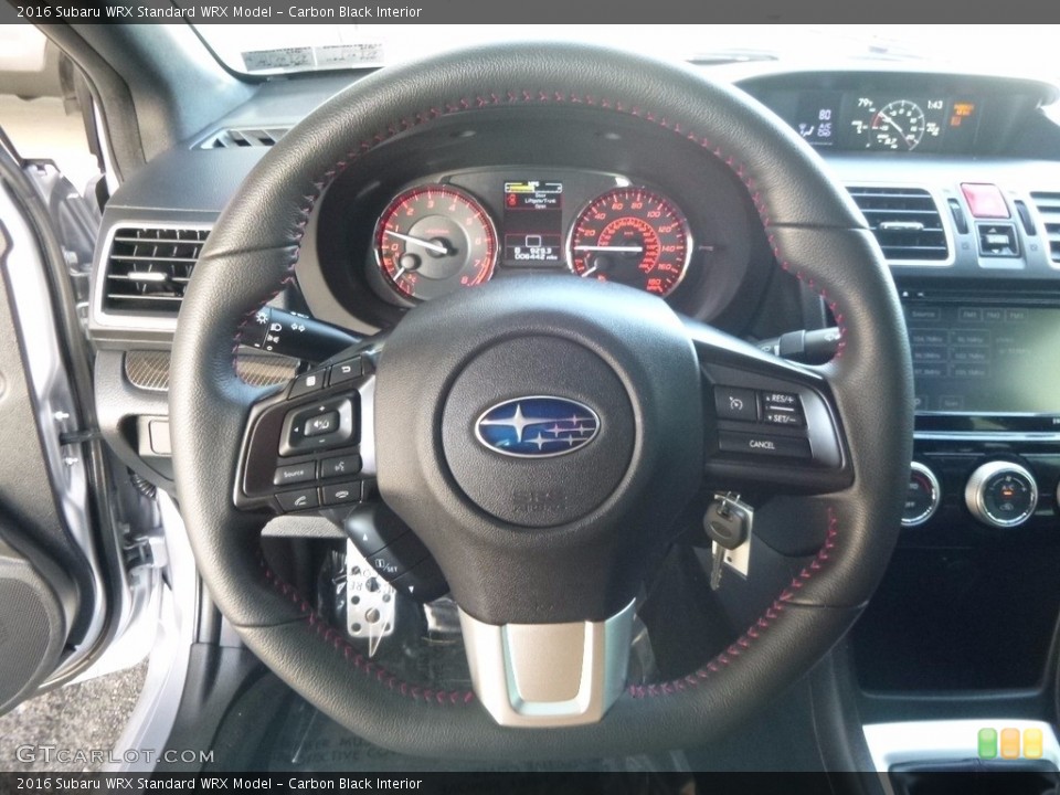 Carbon Black Interior Steering Wheel for the 2016 Subaru WRX  #116223587