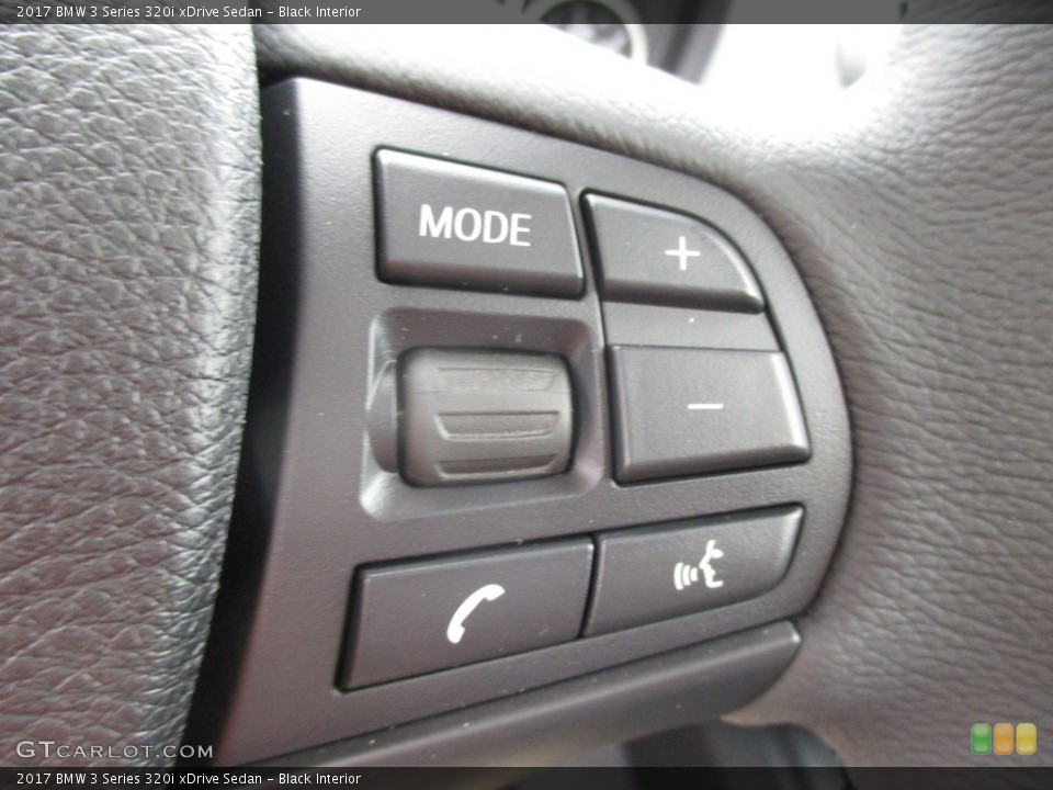 Black Interior Controls for the 2017 BMW 3 Series 320i xDrive Sedan #116230052