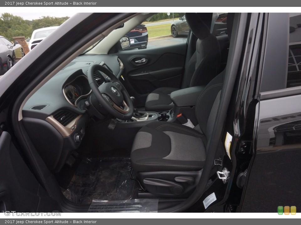 Black Interior Photo for the 2017 Jeep Cherokee Sport Altitude #116232095