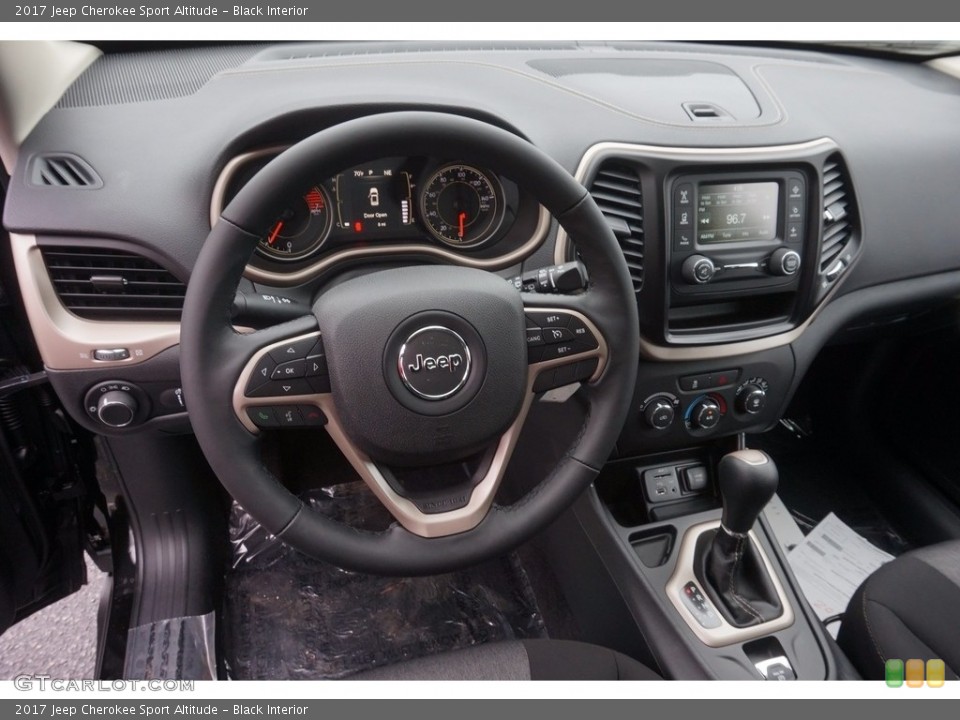 Black Interior Dashboard for the 2017 Jeep Cherokee Sport Altitude #116232119