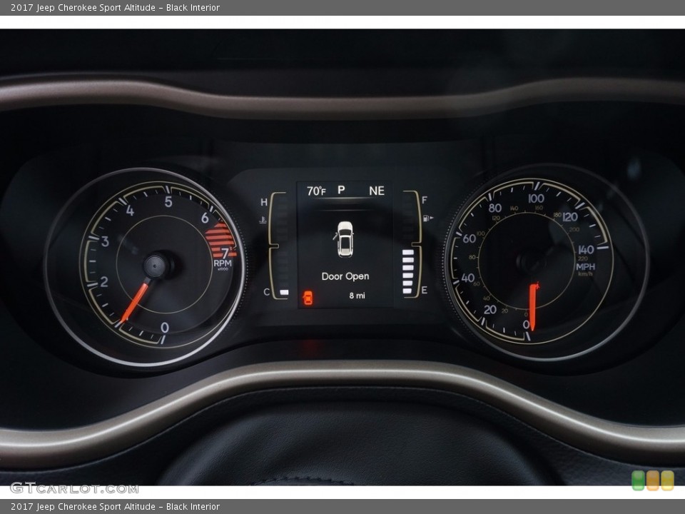 Black Interior Gauges for the 2017 Jeep Cherokee Sport Altitude #116232200