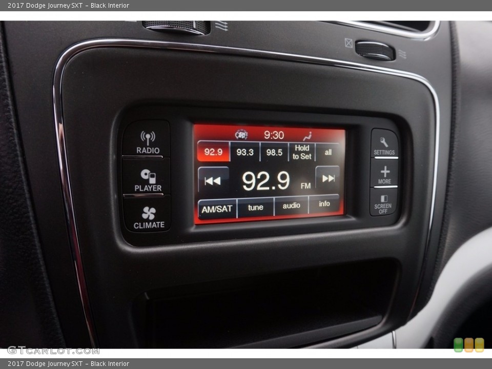 Black Interior Audio System for the 2017 Dodge Journey SXT #116235059