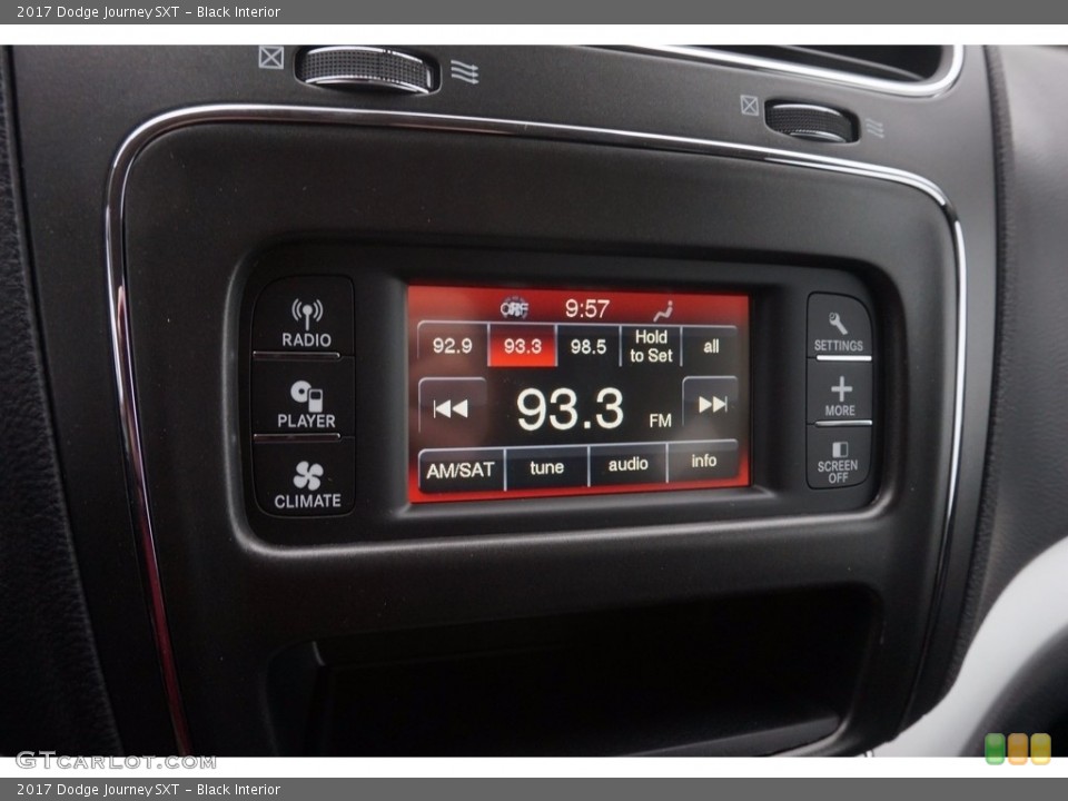 Black Interior Controls for the 2017 Dodge Journey SXT #116235737