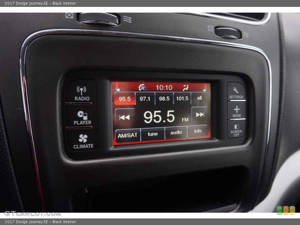 Black Interior Controls for the 2017 Dodge Journey SE #116236415