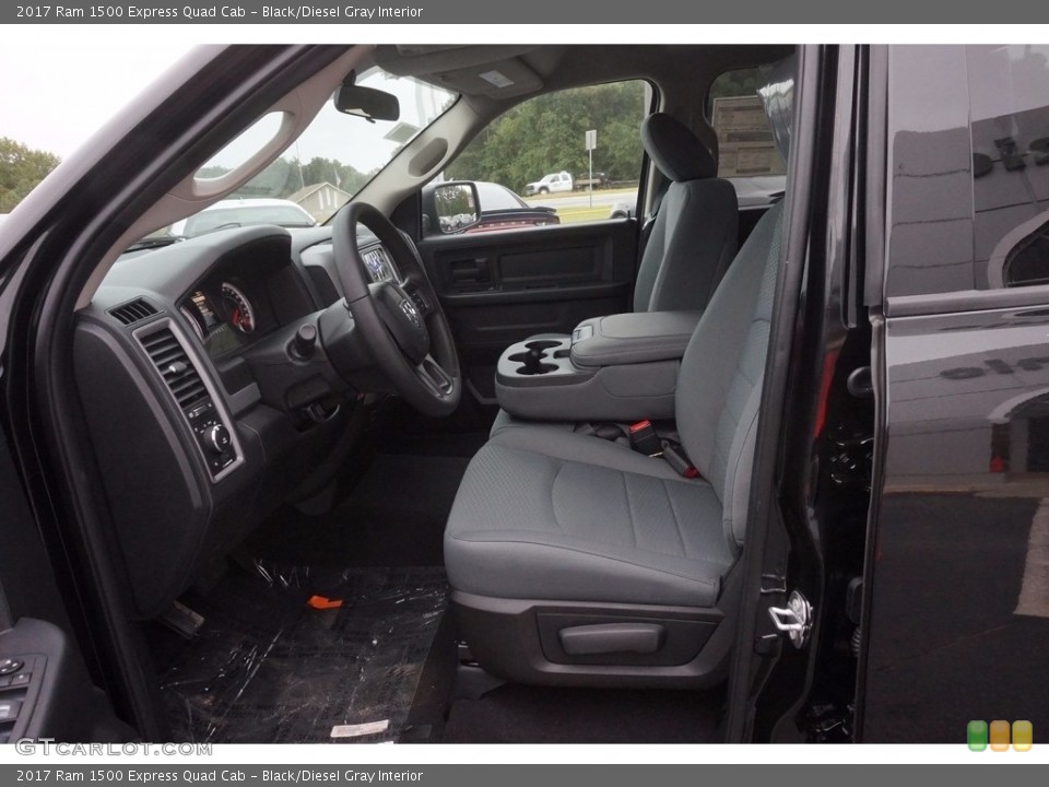 Black/Diesel Gray Interior Photo for the 2017 Ram 1500 Express Quad Cab #116236979