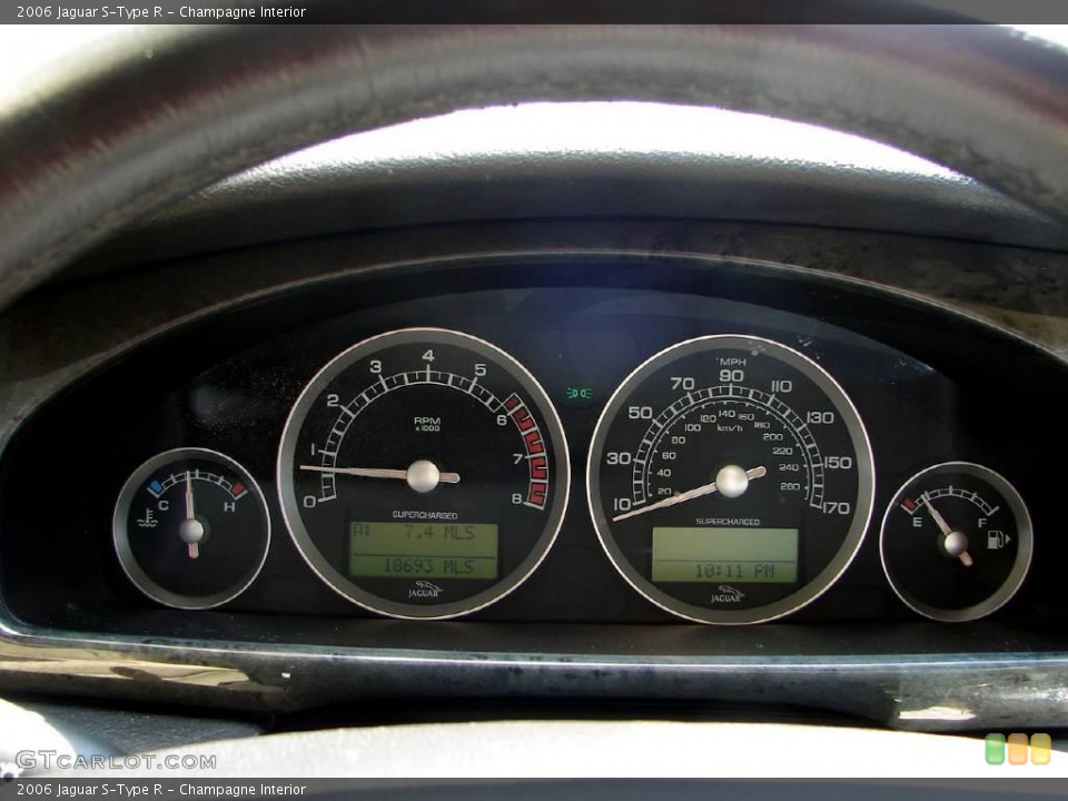 Champagne Interior Gauges for the 2006 Jaguar S-Type R #11623988