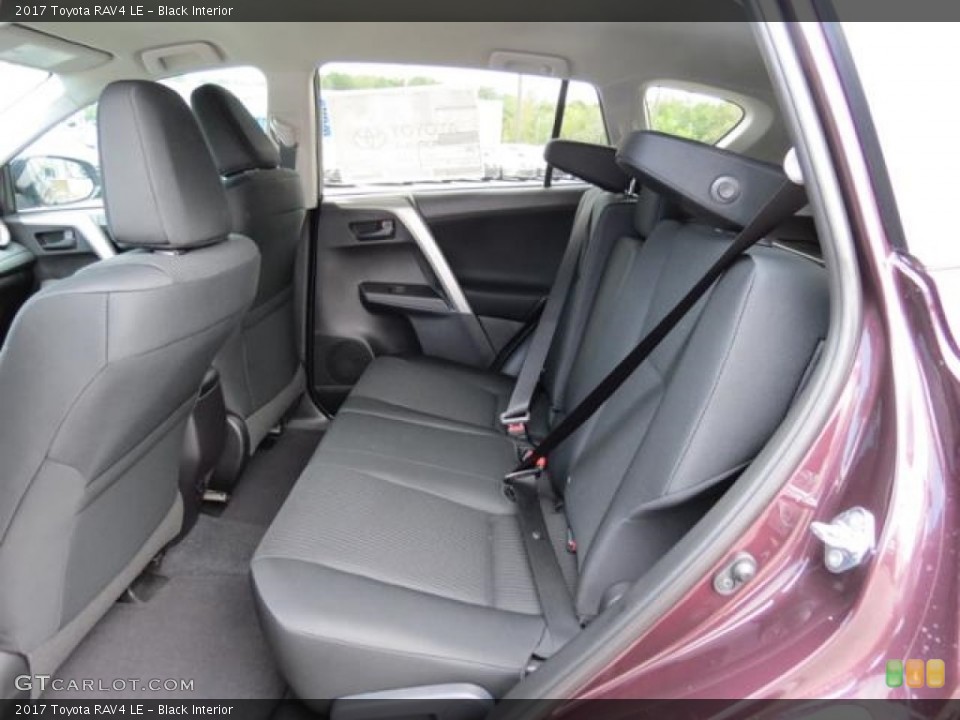 Black Interior Rear Seat for the 2017 Toyota RAV4 LE #116241416