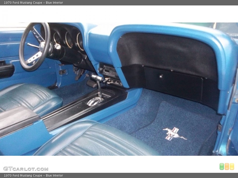 Blue 1970 Ford Mustang Interiors