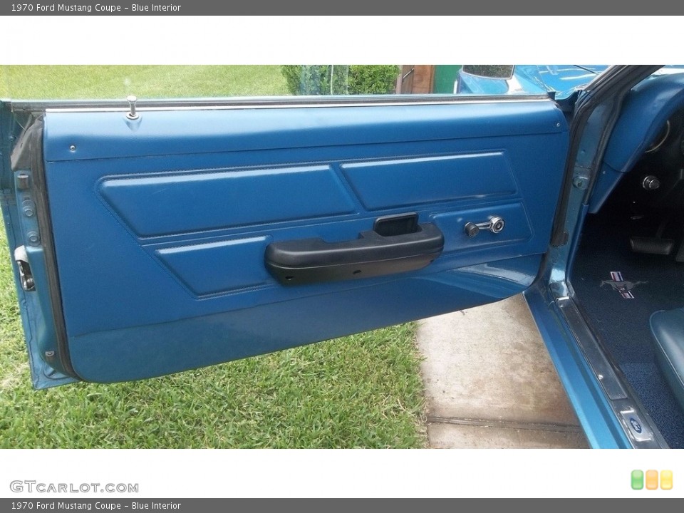 Blue Interior Door Panel for the 1970 Ford Mustang Coupe #116242178