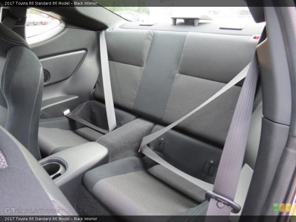 Black Interior Rear Seat for the 2017 Toyota 86  #116242781