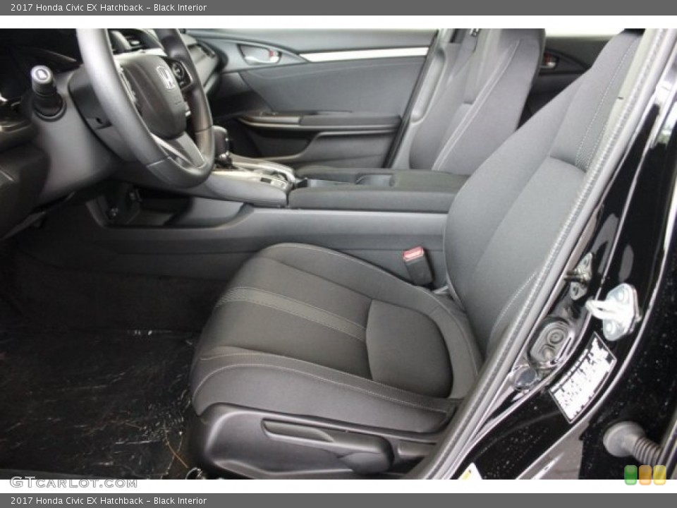 Black Interior Front Seat for the 2017 Honda Civic EX Hatchback #116248712