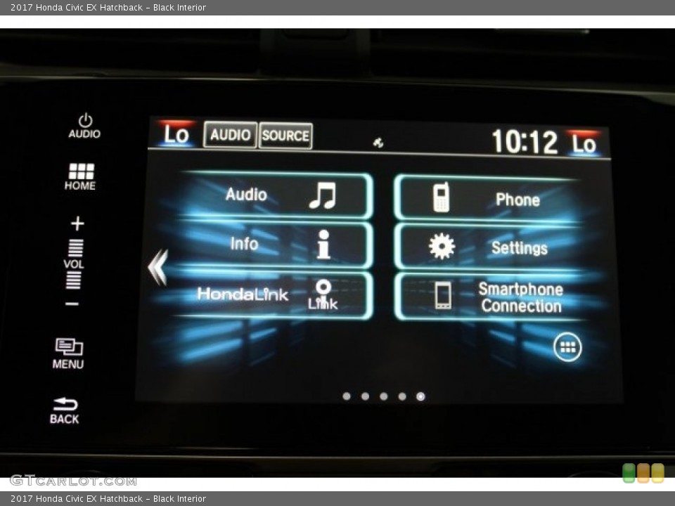 Black Interior Controls for the 2017 Honda Civic EX Hatchback #116248742
