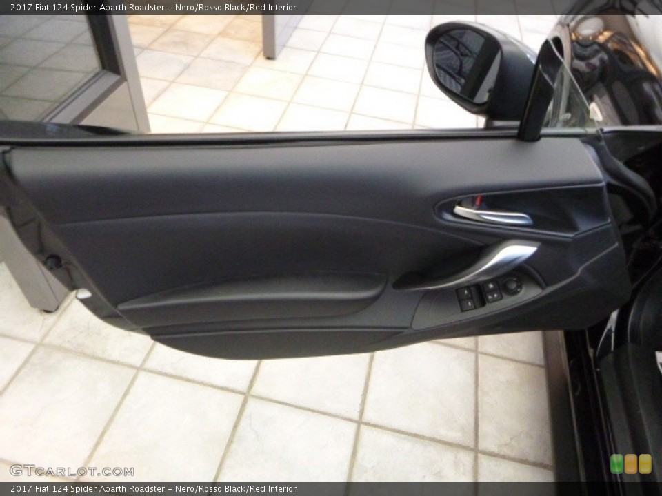 Nero/Rosso Black/Red Interior Door Panel for the 2017 Fiat 124 Spider Abarth Roadster #116271840