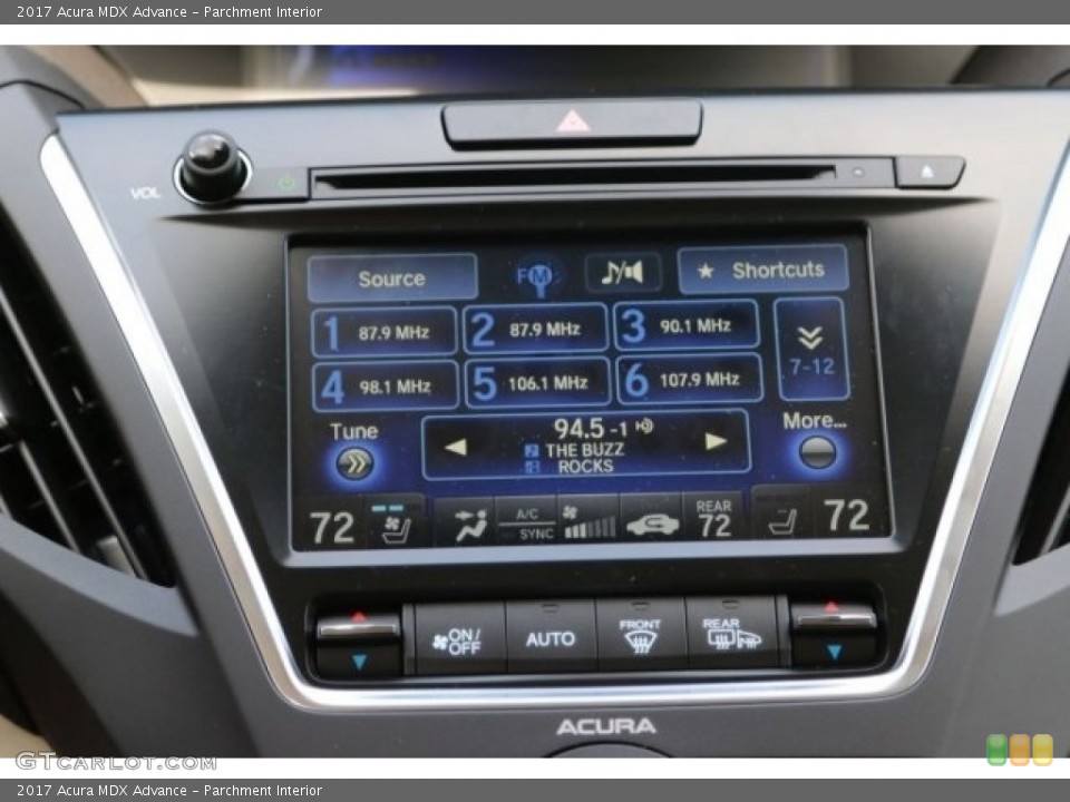 Parchment Interior Controls for the 2017 Acura MDX Advance #116271975