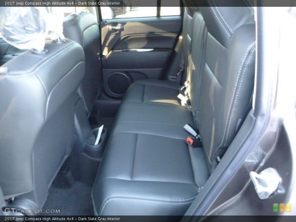 Dark Slate Gray Interior Rear Seat for the 2017 Jeep Compass High Altitude 4x4 #116272113