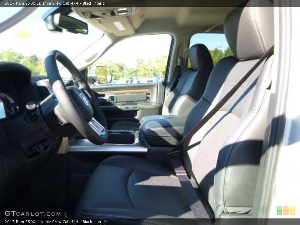 Black Interior Front Seat for the 2017 Ram 2500 Laramie Crew Cab 4x4 #116273961
